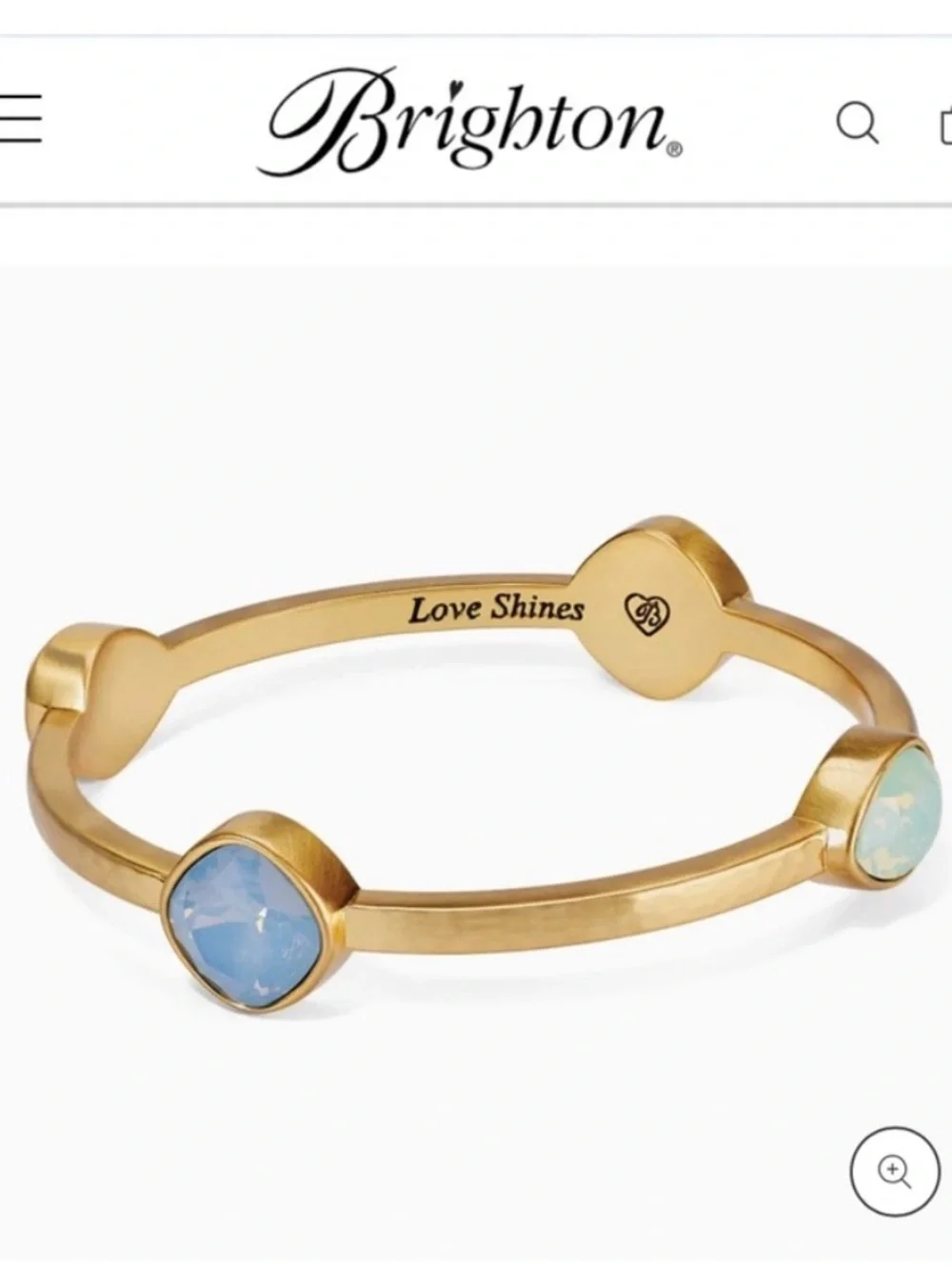 Brighton Women’s Mercury Bangle Versailles Collection Brushed Gold NWT